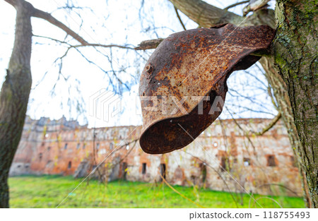 Stare Selo Old village Castle, Lviv region, Ukraine. Castle in the Stare Selo old village near the Lviv in western Ukraine 118755493