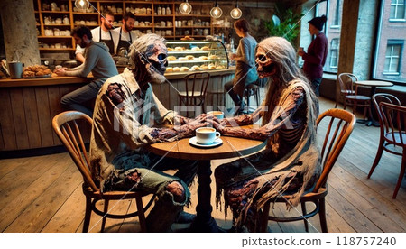 殭屍在咖啡館放鬆 殭屍在咖啡館放鬆 118757240
