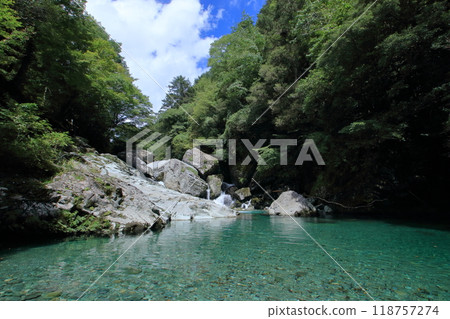 Yasui Valley, Arao Valley, late summer (Niyodogawa Town, Kochi Prefecture) 118757274
