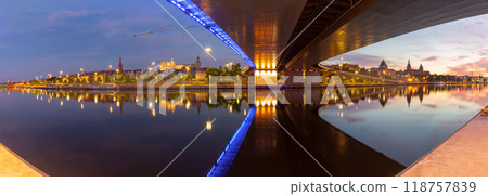 Panoramic view of Szczecin riverfront Poland Panoramic view of Szczecin riverfront Poland 118757839