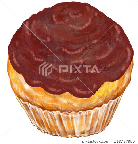 Cupcake_Chocolate cream_Chocolate cream cupcake 118757899