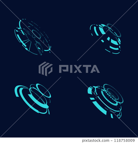 sci fi circle frame modern user interface element Technology futuristic sci fi circle frame modern user interface element Technology futuristic 118758009