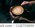 咖啡拿鐵咖啡 118759890