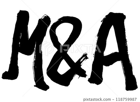 M&A...Illustrated characters written by hand with ink using brush writing material Characters Brush writing Handwritten M&A...Illustrated characters written by hand with ink using brush writing material Characters Brush writing Handwritten 118759987