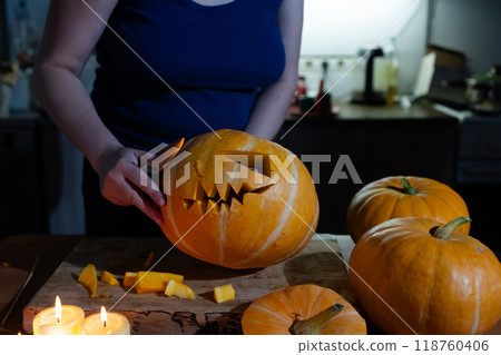 Engaging in Creative Pumpkin Carving for a Spooktacular Halloween Celebration this year Engaging in Creative Pumpkin Carving for a Spooktacular Halloween Celebration this year 118760406