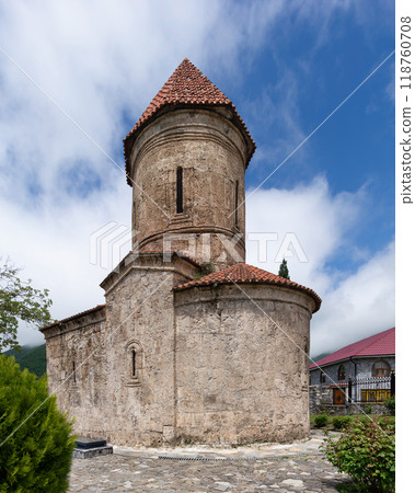Church of Kish, aka the Church of Saint Elisha or Holy Mother of God Church, located in the village of Kish, Azerbaijan 118760708