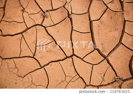World climate change, water crisis. Cracked earth. Takir, takyr soil 118761025