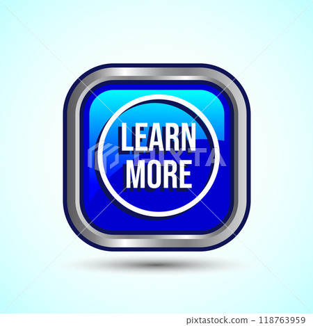 Learn More Icon Button Design Illustration Learn More Icon Button Design Illustration 118763959