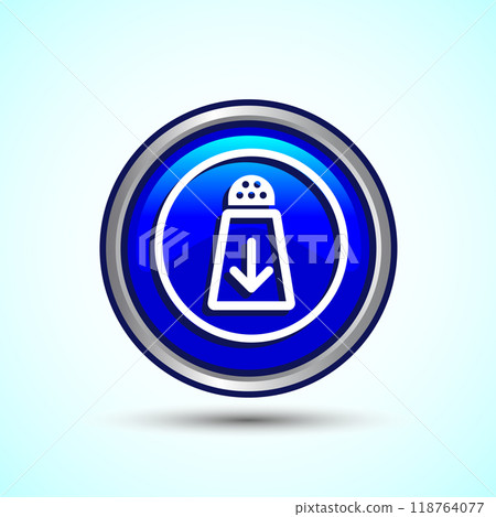 Low Sodium Icon Button Design Illustration 118764077