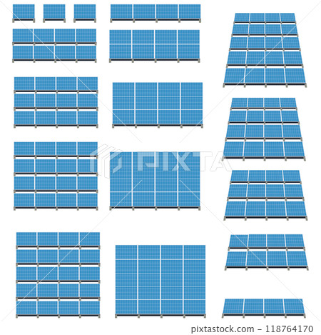 使用太陽能板的太陽能發電系統圖示 118764170