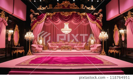 Gorgeous and cute pink stage 118764951