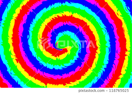 Bright spiral. Background image. A bright rainbow spiral is made up of six colours. Bright spiral. Background image. A bright rainbow spiral is made up of six colours. 118765025