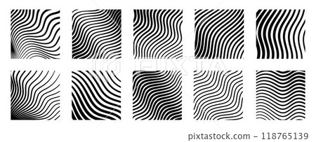 Wavy lines pattern 118765139