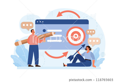 Group of people celebrating an overall victory. Teamwork or friends achievement. Happy characters together, corporate success. Flat vector illustration Group of people celebrating an overall victory. Teamwork or friends achievement. Happy characters together, corporate success. Flat vector illustration 118765603