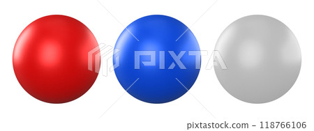 colorful 3d spheres isolated on white. Vector illustration colorful 3d spheres isolated on white. Vector illustration 118766106