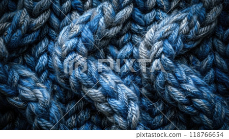 Close-up of woolen knit texture background 118766654
