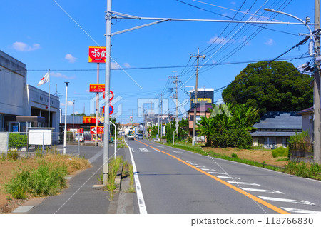 Along the Nagareyama Highway in Nagareyama City, Chiba Prefecture September 2024 118766830