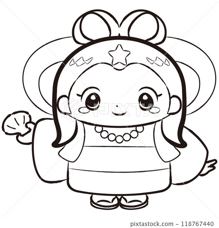 以乙姬為主題的人物插畫 118767440