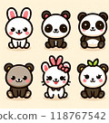 A set of cute icons 118767542