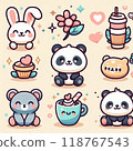 A set of cute icons 118767543