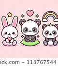 A set of cute icons 118767544