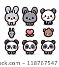 A set of cute icons 118767547