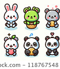 A set of cute icons 118767548