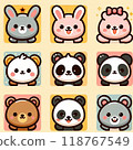 A set of cute icons 118767549