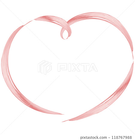 Stylish hand-drawn heart-shaped watercolor frame Stylish hand-drawn heart-shaped watercolor frame 118767988