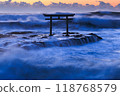 The rough waves of Oarai and the Isozaki Torii 118768579