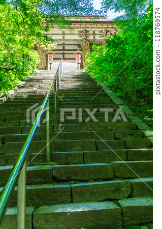 Nitenmon Gate (Important Cultural Property) at Kongorinji Temple (Koto Sanzan), Aisho-cho, Aichi-gun, Shiga Prefecture 118769574