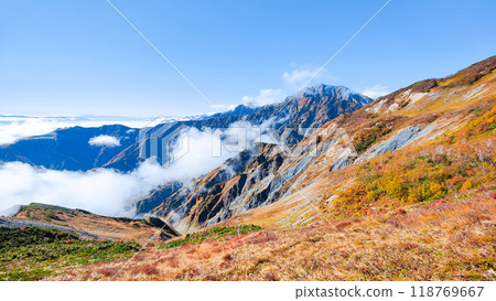 秋季攀登唐松岳(八方池~圓山:五龍山景色) 秋季攀登唐松岳(八方池~圓山:五龍山景色) 118769667