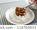 Delicious canned mackerel curry rice 118769833