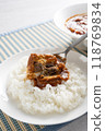 Delicious canned mackerel curry rice 118769834