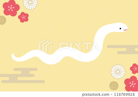 2025 年蛇年新年賀卡模板 5 of 4 118769928