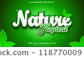 tropical nature text effect editable 118770009