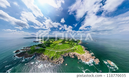 空拍《青森縣》種差海岸360度攝影，360度球面景觀 118770035