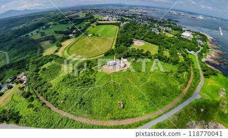 Aerial photography of Tanesashi Coast in Aomori Prefecture, 360-degree panoramic view Aerial photography of Tanesashi Coast in Aomori Prefecture, 360-degree panoramic view 118770041