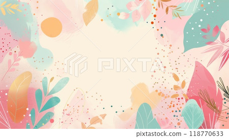 Colorful abstract background with intricate floral-like patterns. Vivid swirls of blue, orange, red, and purple create a mesmerizing effect. Colorful abstract background with intricate floral-like patterns. Vivid swirls of blue, orange, red, and purple create a mesmerizing effect. 118770633