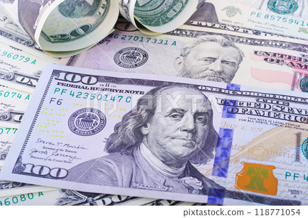 Lots of dollar bills Lots of dollar bills 118771054