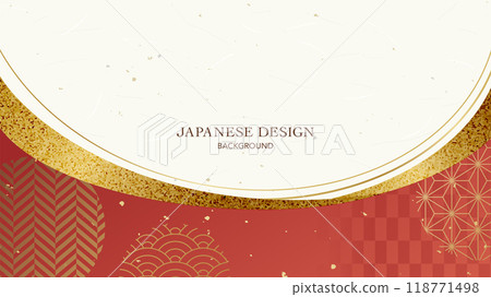 優雅的日本新年背景 118771498