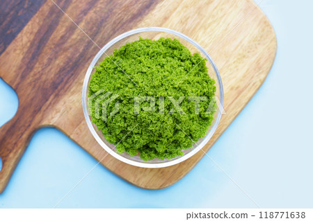 Wolffia globosa or swamp algae, water meal 118771638