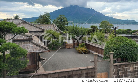 仙護園和櫻島的風景 118772731