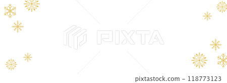 聖誕金色橫幅素材(向量) 聖誕金色橫幅素材(向量) 118773123