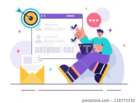 Recruitment Agency Vector Illustration featuring Managers Selecting Candidates Employee for Various Job Positions or Other Organizations 118773330
