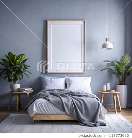 Wall art frame in white frame 118773630