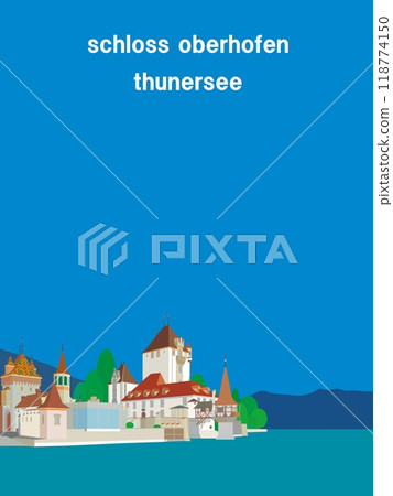 奧伯霍芬城堡 schloss oberhofen 圖恩湖 thunersee 瑞士 118774150