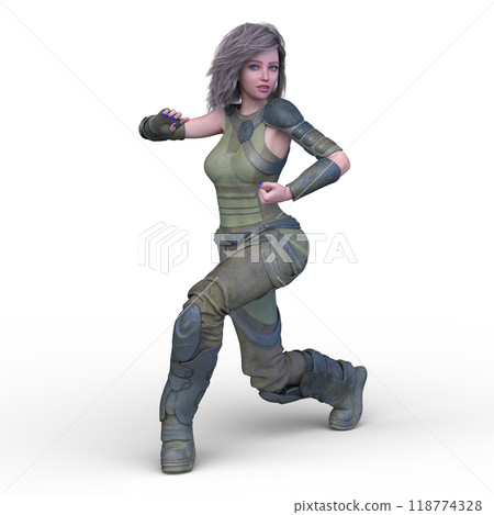 Female fighter 118774328