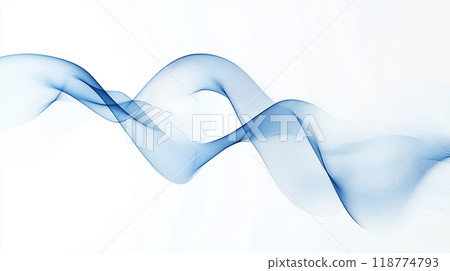 Blue abstract wave pattern 118774793