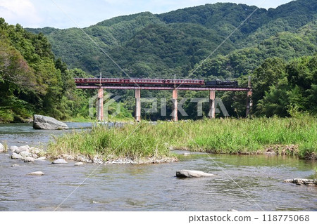 秩父鐵道 SL Paleo Express Nagatoro 穿越荒川橋 秩父鐵道 SL Paleo Express Nagatoro 穿越荒川橋 118775068